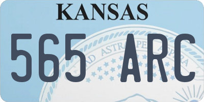 KS license plate 565ARC