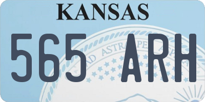 KS license plate 565ARH