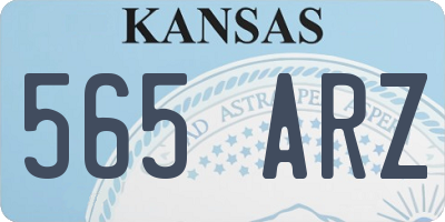 KS license plate 565ARZ