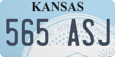 KS license plate 565ASJ