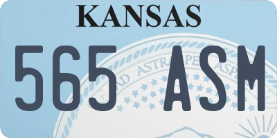 KS license plate 565ASM