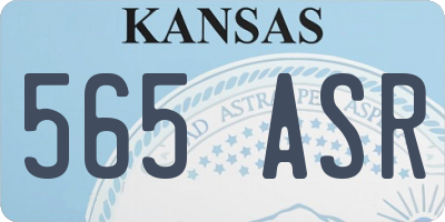KS license plate 565ASR