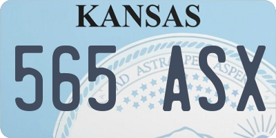 KS license plate 565ASX