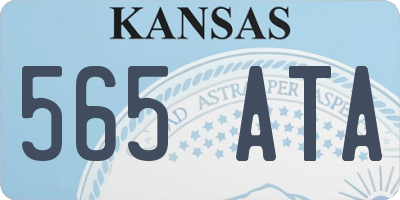 KS license plate 565ATA