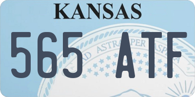 KS license plate 565ATF