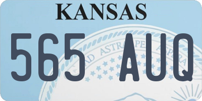 KS license plate 565AUQ