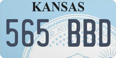KS license plate 565BBD