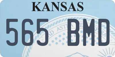 KS license plate 565BMD