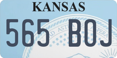 KS license plate 565BOJ