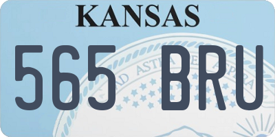KS license plate 565BRU