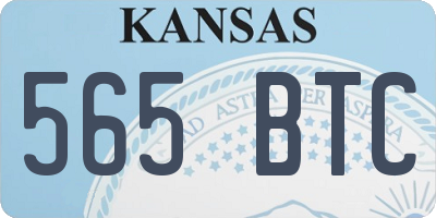 KS license plate 565BTC