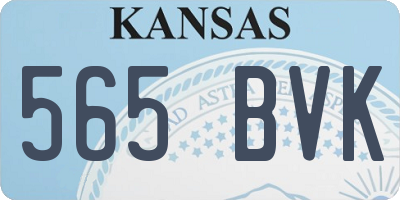 KS license plate 565BVK