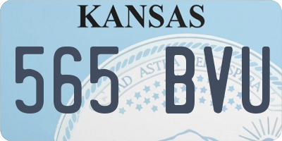 KS license plate 565BVU