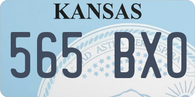 KS license plate 565BXO