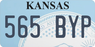 KS license plate 565BYP