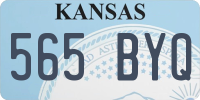 KS license plate 565BYQ