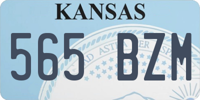 KS license plate 565BZM