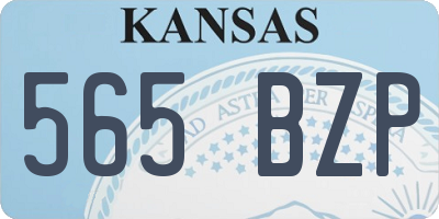 KS license plate 565BZP