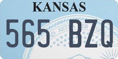 KS license plate 565BZQ