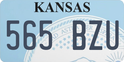 KS license plate 565BZU