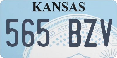 KS license plate 565BZV