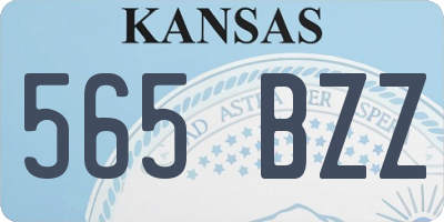 KS license plate 565BZZ