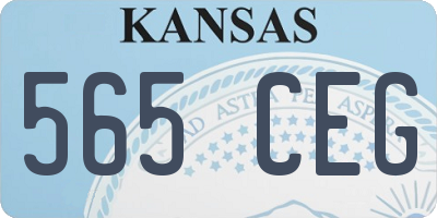 KS license plate 565CEG
