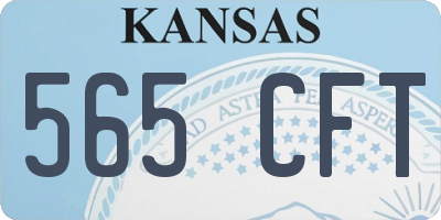 KS license plate 565CFT