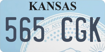 KS license plate 565CGK