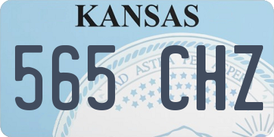 KS license plate 565CHZ