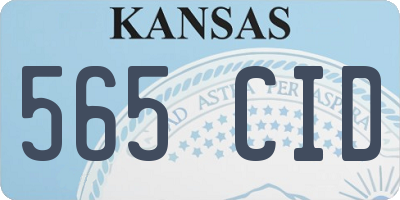 KS license plate 565CID