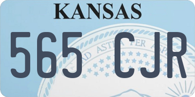 KS license plate 565CJR