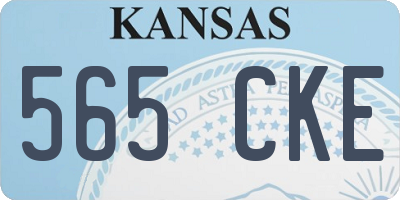 KS license plate 565CKE