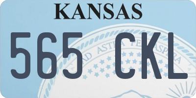 KS license plate 565CKL