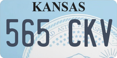 KS license plate 565CKV
