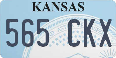 KS license plate 565CKX