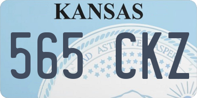KS license plate 565CKZ
