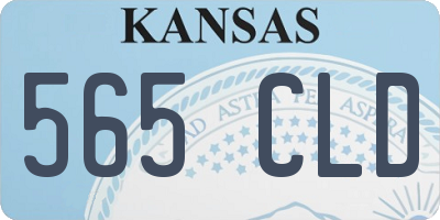 KS license plate 565CLD