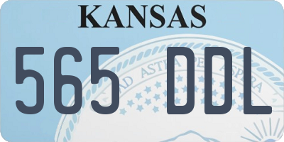 KS license plate 565DDL