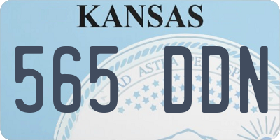 KS license plate 565DDN