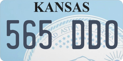 KS license plate 565DDO
