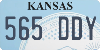 KS license plate 565DDY