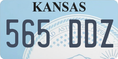 KS license plate 565DDZ