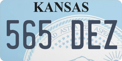 KS license plate 565DEZ
