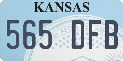 KS license plate 565DFB