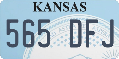 KS license plate 565DFJ