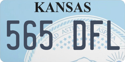 KS license plate 565DFL