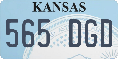 KS license plate 565DGD