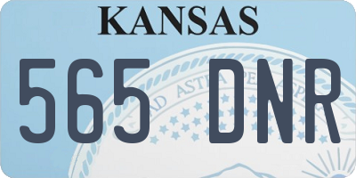 KS license plate 565DNR