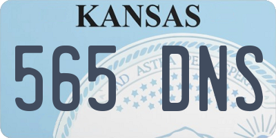 KS license plate 565DNS